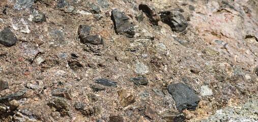texture of rocky surface sea stones