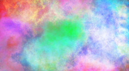 カラフルな水彩の筆の跡、背景素材、テクスチャ	