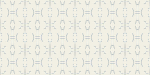 Monochrome background pattern with simple ornaments on a white background, wallpaper. Great for postcards, covers, wallpapers. Seamless pattern, texture for your design. Vector graphics