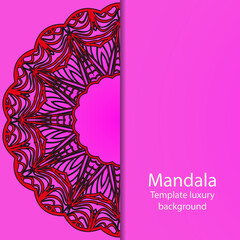 Luxury mandala background. Vector illustration