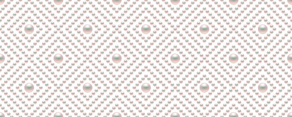 Pearls background. Seamless vector illustration.