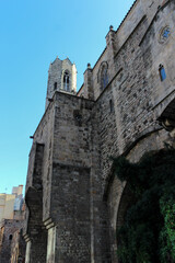 Fototapeta premium BARCELONA, SPAIN - OCT 24, 2019: Santa Maria del Mar in Barcelona