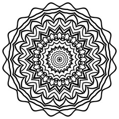 Ornamental round floral patterns. Vector illustration for design