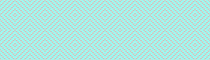 Blue luxury background with small pearls and rhombuses. Seamless vector illustration. 