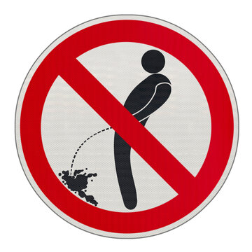 Panneau d&rsquo;interdiction d&rsquo;uriner 