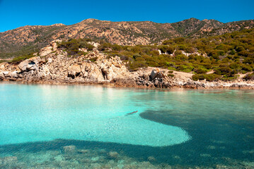 Fototapeta premium Sardegna, Teulada, Cala de Sa Perda Longa, Italia 