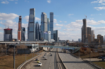 Naklejka premium city skyline