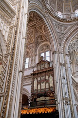Interior of Mezquita-Catedral a medieval Islamic mosque, that was converted into a Catholic Christian cathedral UNESCO World Heritage Site Cordoba Spain