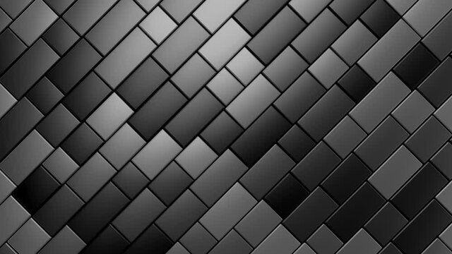Moving Rectangles Background. Abstract motion, loop, 2 in 1, 3d rendering, 4k resolution
