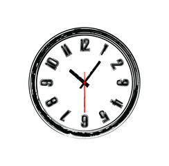 clock isolated on white