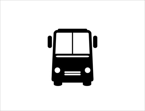 Bus icon vector, Transportation sign Isolated on white background. Trendy Flat style for graphic design, logo, Web site, social media, UI, mobile app,