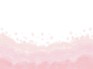 水しぶきのような水彩画のピンクの背景、春のような柔らかい色の壁紙