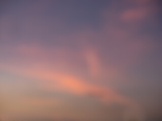 Dramatic scene twilight cloudy sky.