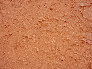 Abstract Close Up Painted Wall Surface Stucco Background With Copy Space For design.Vintage Terracotta Plaster Wall Texture. Pastel Background.