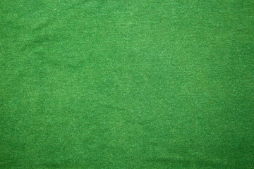close-up on green cotton fabric cloth