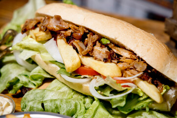 Italian Street food stuffed sandwich