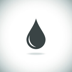 Drop liquid graphic icon. Droplet sign isolated on white background. Vector illustration