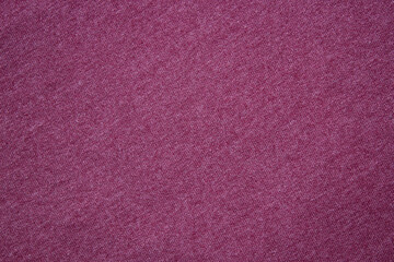 close-up on purple cotton and polyester fabric cloth