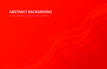 Warm autumn wavy abstract background. Orange mood, warm waves.