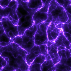 Seamless violet electrical texture. Neuron illustration. Abstract backdrop.