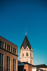 Fototapeta na wymiar Street view of Cologne city, Germany.