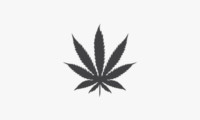 cannabis vector illustration on white background. creative icon.