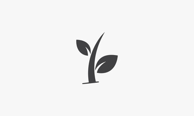 green growth vector illustration on white background. creative icon.