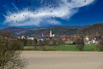 Wörth on the Danube is a city in Bavaria with a very well restored castle on top of a mountain