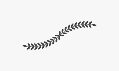 wreath flower vector illustration on white background. creative icon.