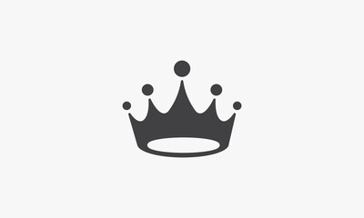 crown vector illustration on white background. creative icon.