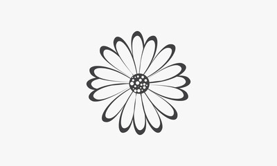 daisy vector illustration on white background. creative icon.