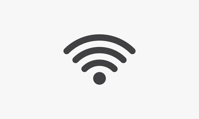 wifi vector illustration on white background. creative icon.