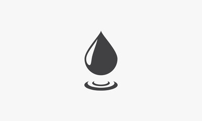 Fototapeta premium droplet vector illustration on white background. creative icon.
