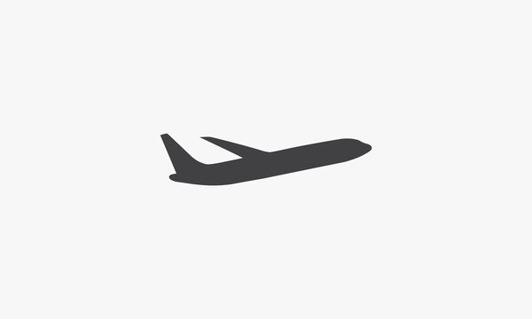 airplane vector illustration on white background. creative icon.