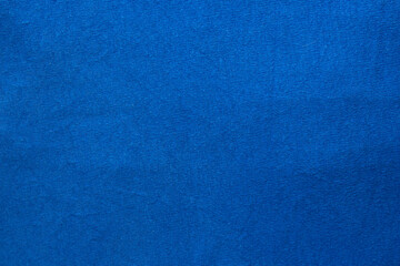 close-up on blue cotton fabric cloth