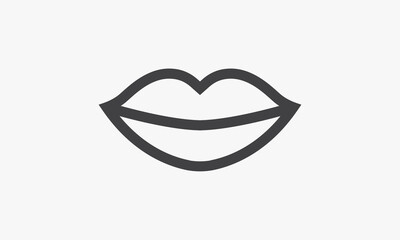 sexy lips vector illustration. creative icon isolated on white background.