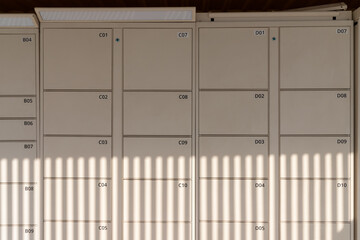 smart locker. electronic steel parcel locker, automatic mailboxes.