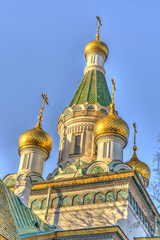 Fototapeta na wymiar Russian Church, Sofia, Bulgaria
