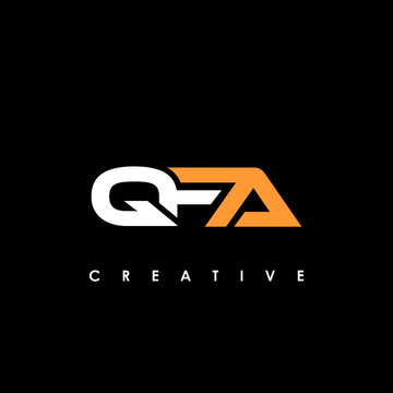 QFA Letter Initial Logo Design Template Vector Illustration