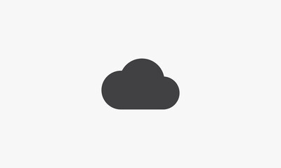 clouds vector illustration on white background. creative icon.