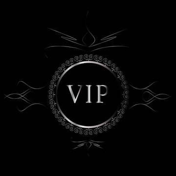 Silver vip ornament 