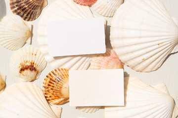 Sea shells styled stock scene