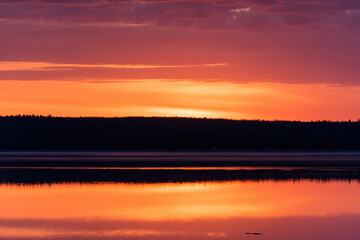 Sunrise over Lake Timiskaming in Temiskaming Shores