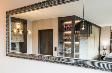 Interior of stylish modern house, kitchen