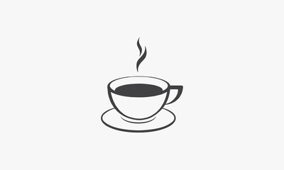 cup with smoke hot icon design vector illustration.