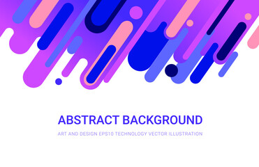 Flat vector geometrical dinamic abstract background