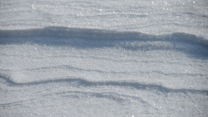 wind wave in the snow