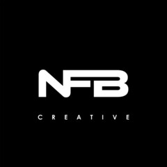 NFB Letter Initial Logo Design Template Vector Illustration