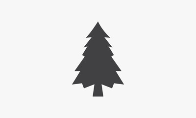 tree pine christmas icon design flat vector.