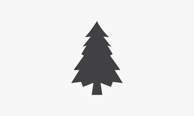 Fototapeta premium tree pine christmas icon design flat vector.